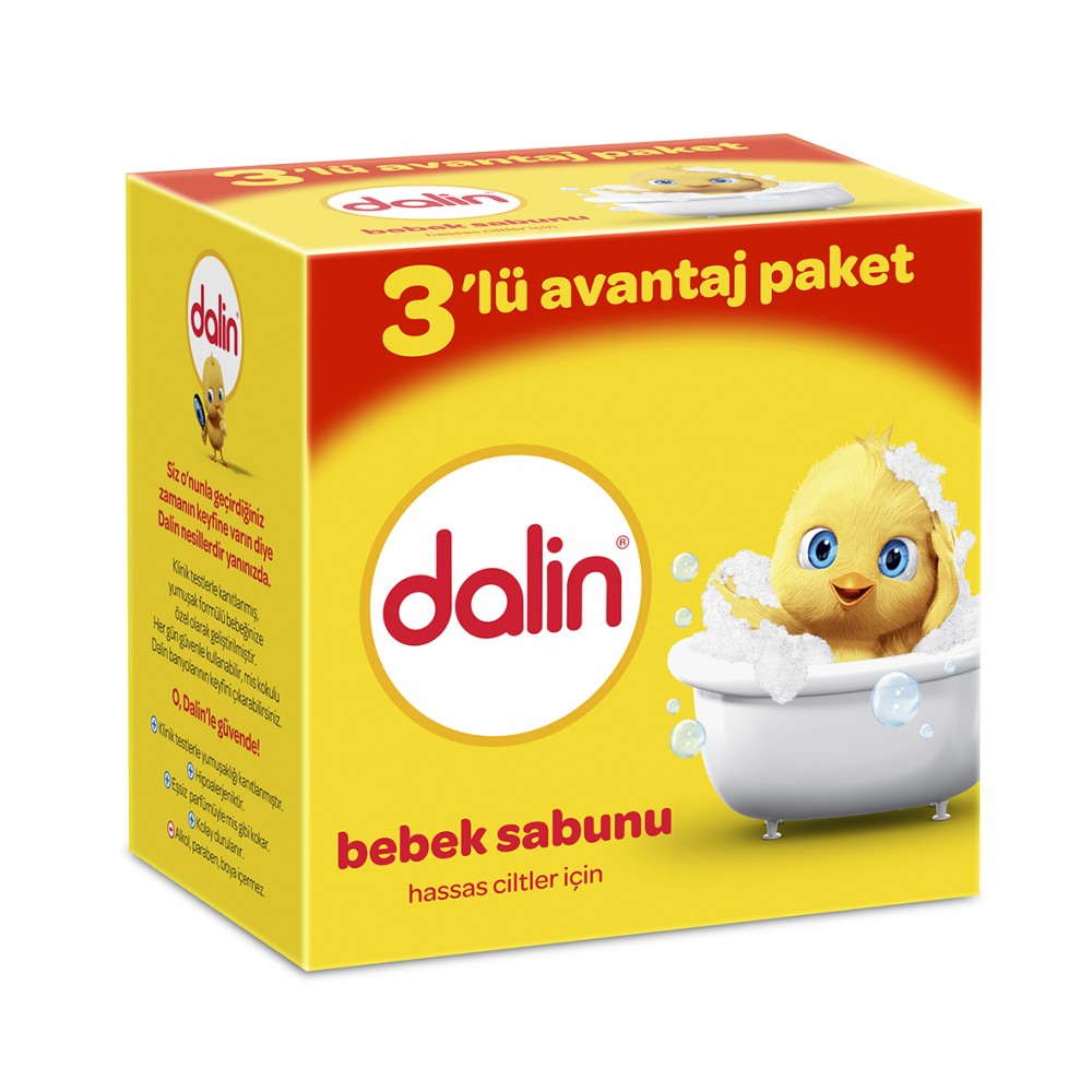 Dalin 3'lü Sabun Bebek Sabunu 300 Gr